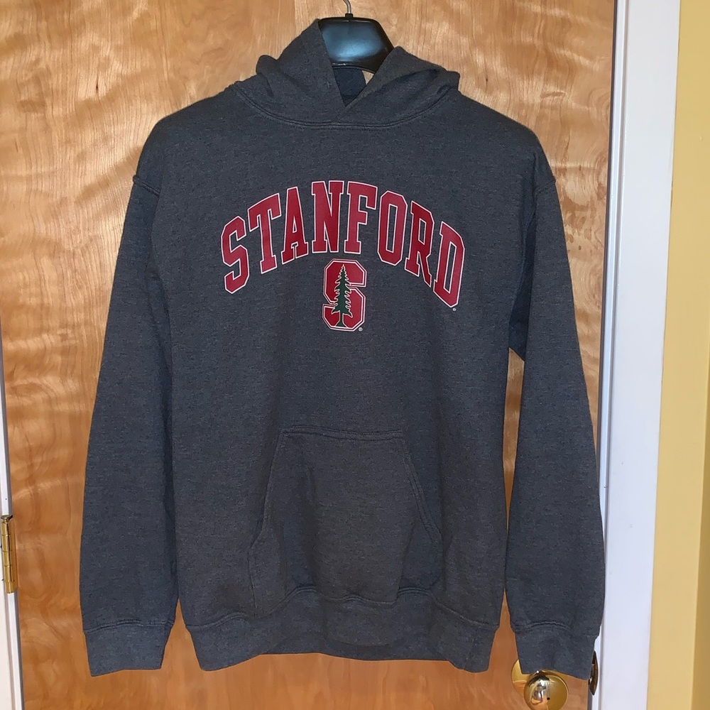 Stanford Cardinal dark gray hoodie; men’s small. EUC